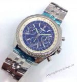 Copy Swiss Grade Breitling Bentley SS Blue Face- 7750 Automatic Wrist Watch